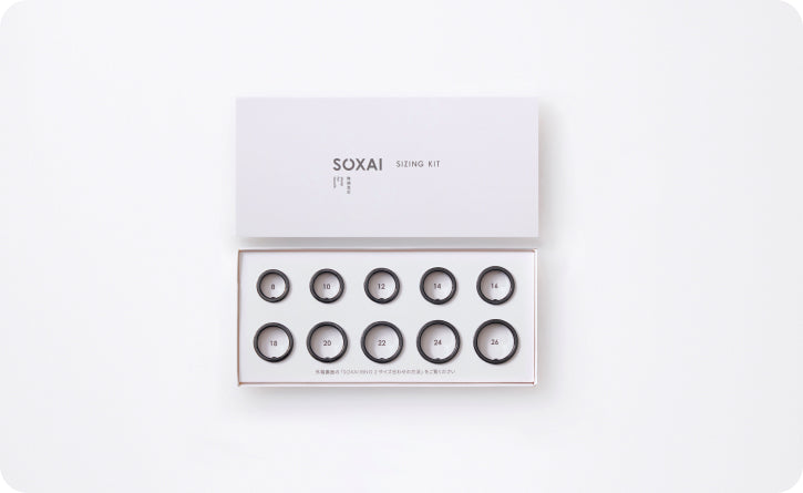 翌営業日発送受取不要のポスト便でサイジングキットが届く